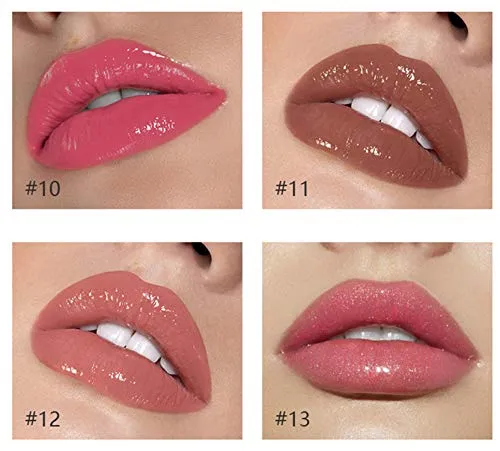 8Pcs Set Lip Gloss, High Shine & Shimmer Moisturizing Long-Lasting Lipstick
