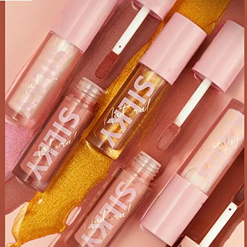 8Pcs Set Lip Gloss, High Shine & Shimmer Moisturizing Long-Lasting Lipstick