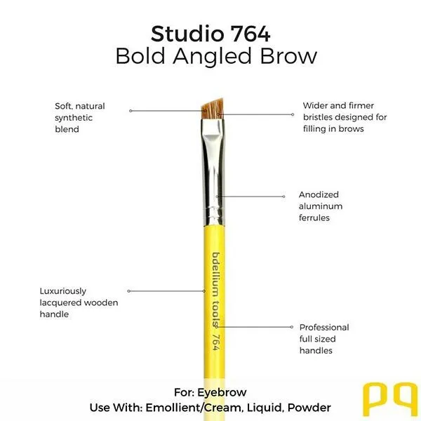 bdellium tools Studio 764 Bold Angled Brow Brush
