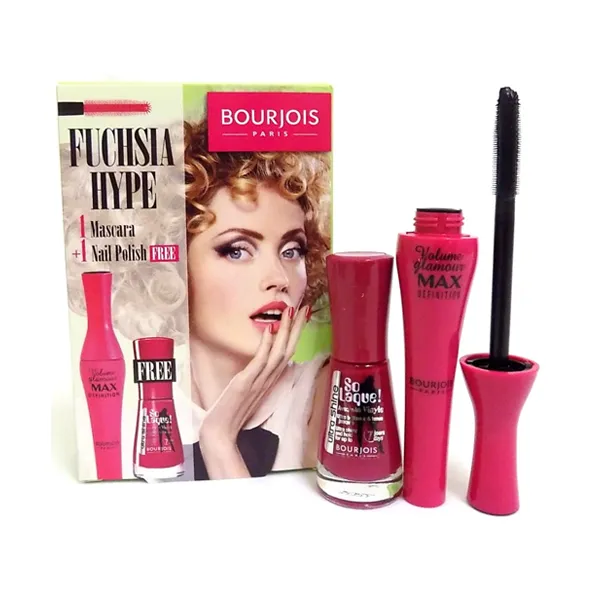 Bourjois Fuchsia Hype Mascara And Nail Polish Set