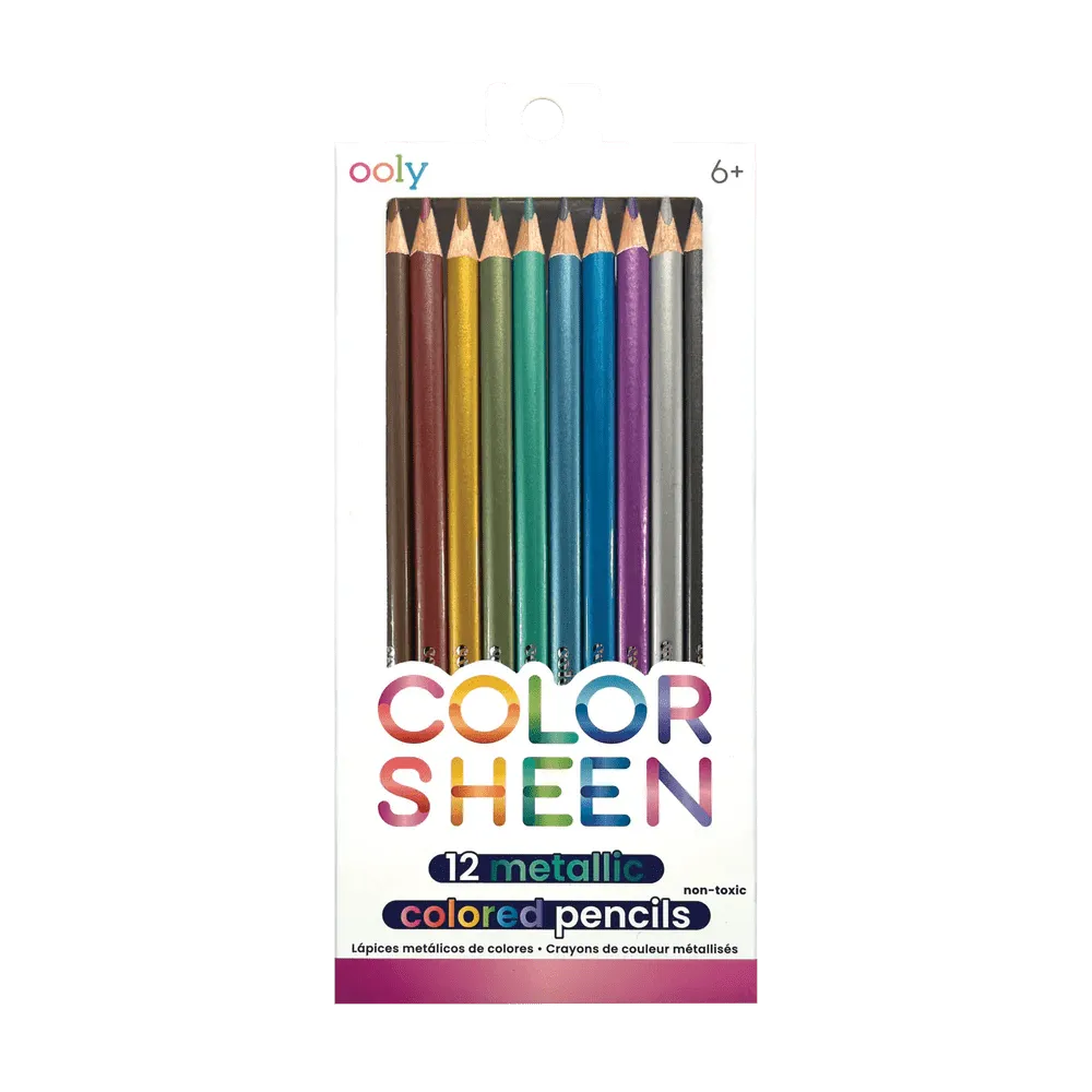 Color Sheen Metallic Colored Pencils (Set of 12)