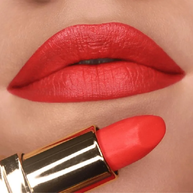 Iba Pure Lips Long Stay Matte Lipstick-M05-Orange Flash
