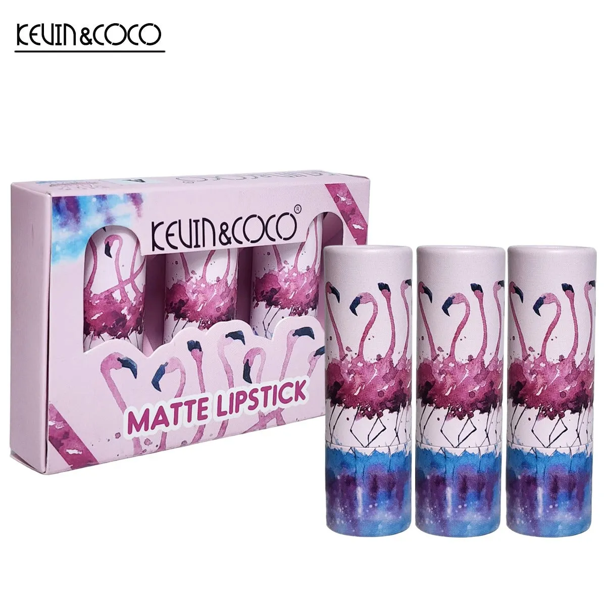 Kevin&Coco New 3 Pcs Matte Lipstick
