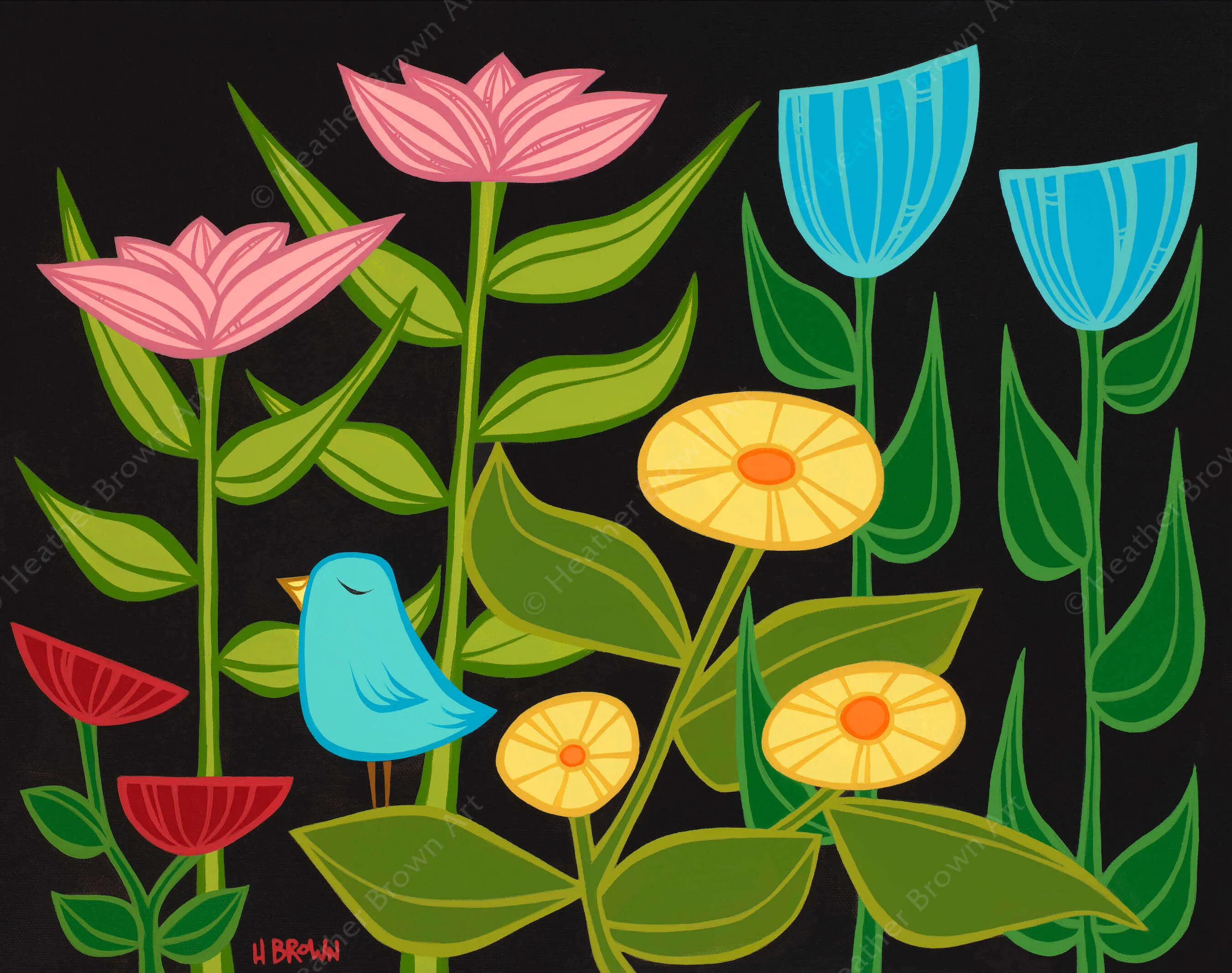 Midnight Blue Bird