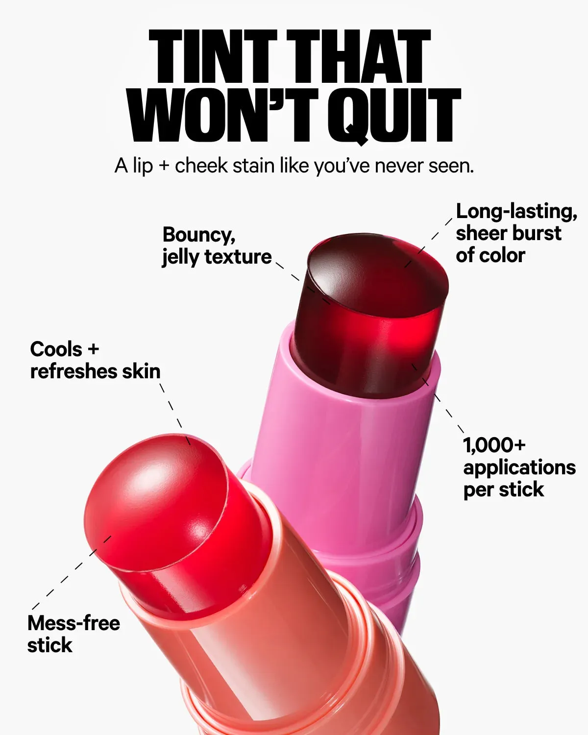 Milk Makeup - Cooling Water Jelly Tint - Burst (Poppy pink)