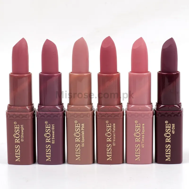 Miss rose Semi Matte Bear Lipstick Set