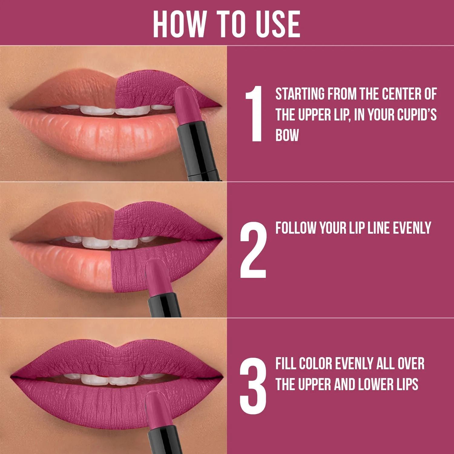NY Bae Argan Oil Infused Mini Lipstick, Runway, For Dark Skin - Classy Catwalk, Set of 4 Mini Lipsticks, Kit 1 (1.4 g X 4)