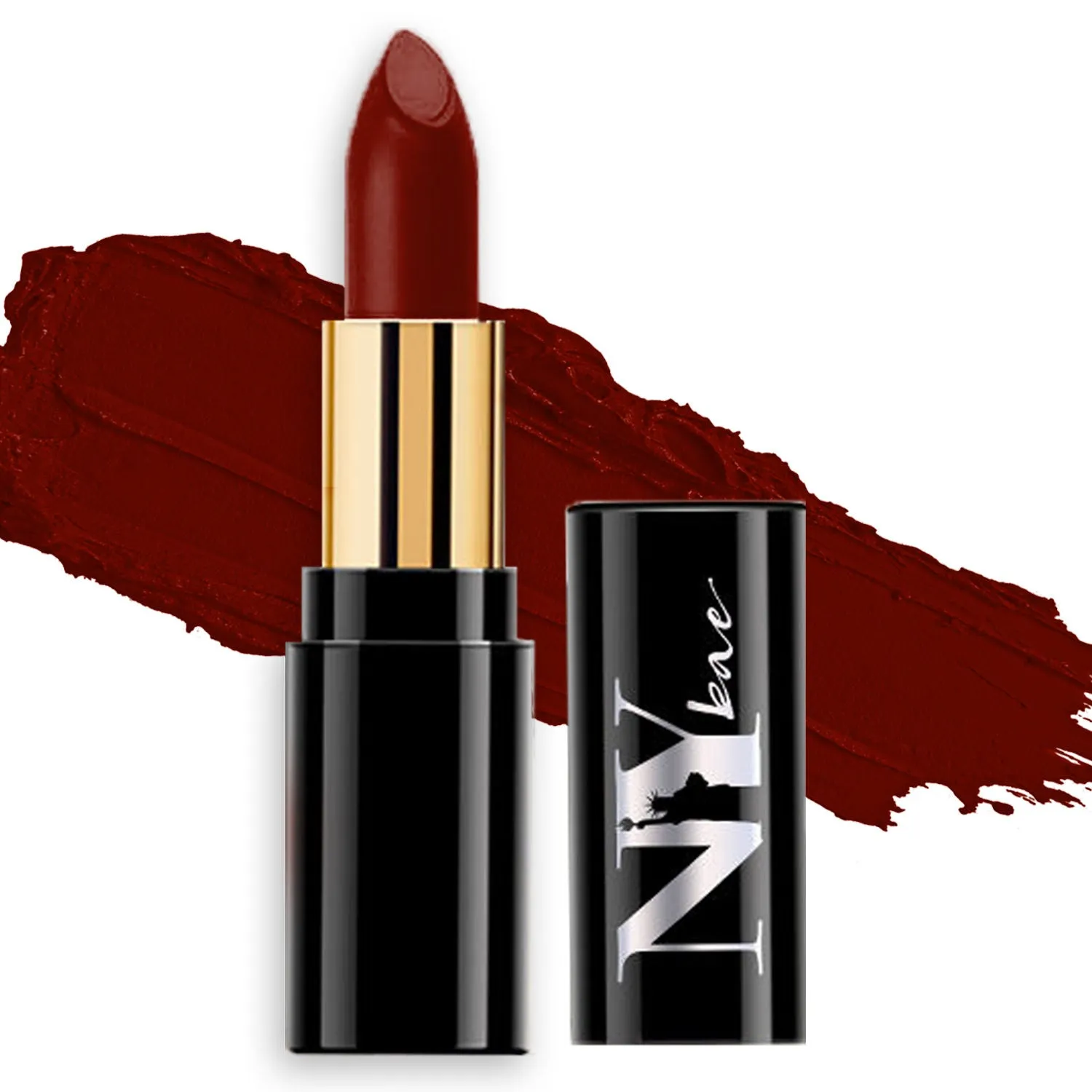 NY Bae Super Matte Lipstick - Feral Fabiana 24 (4.2 g) | Maroon | Loaded With Vitamin E | Rich Colour | Long lasting | Smudgeproof | Vegan