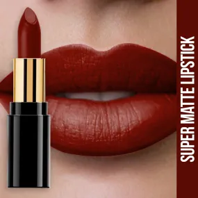 NY Bae Super Matte Lipstick - Feral Fabiana 24 (4.2 g) | Maroon | Loaded With Vitamin E | Rich Colour | Long lasting | Smudgeproof | Vegan