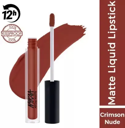 Nykaa All Day Matte Waterproof, Transfer Proof, 12H Liquid Lipstick 2.1ml
