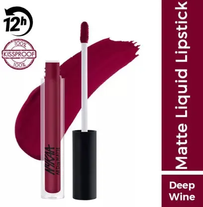 Nykaa All Day Matte Waterproof, Transfer Proof, 12H Liquid Lipstick 2.1ml