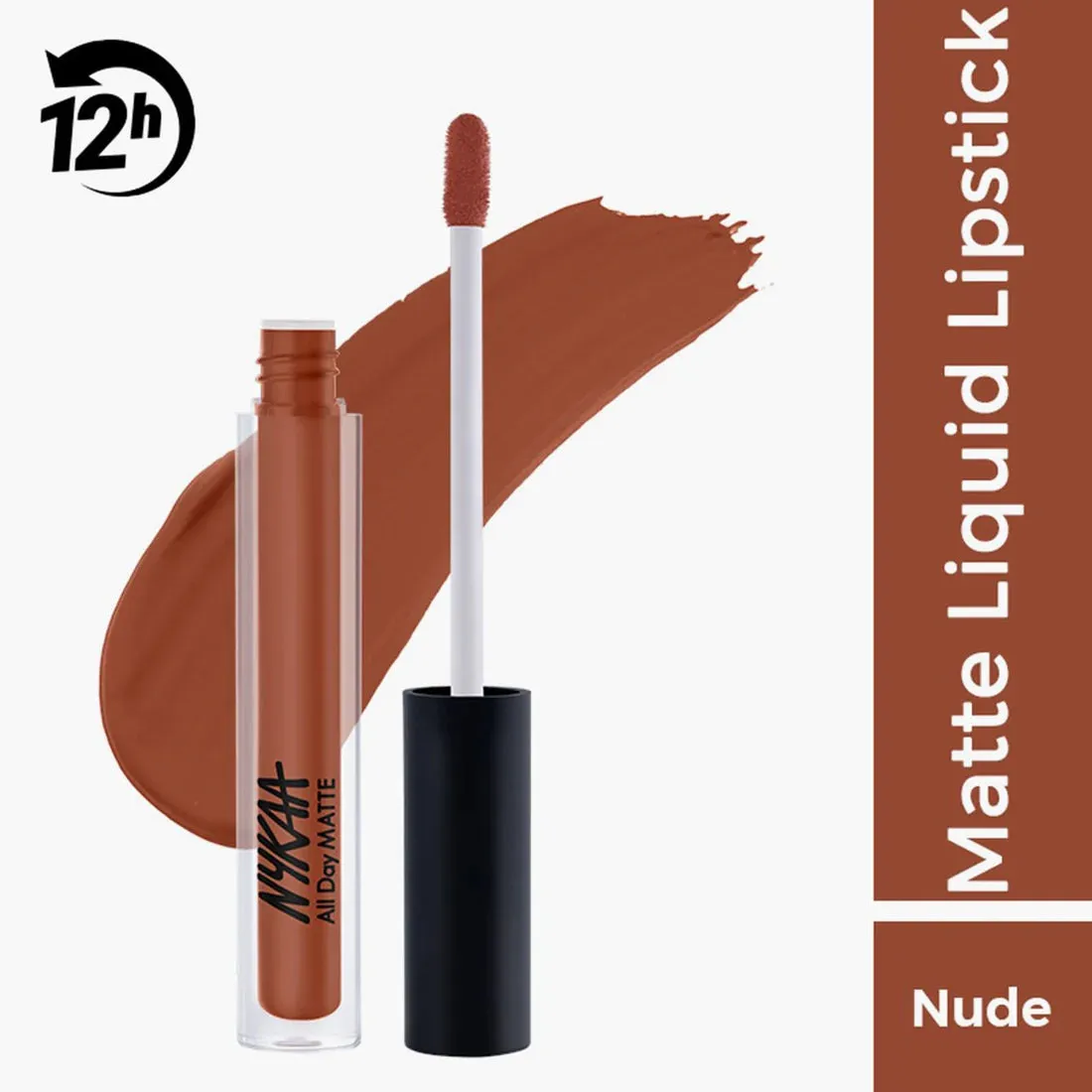 Nykaa All Day Matte Waterproof, Transfer Proof, 12H Liquid Lipstick 2.1ml
