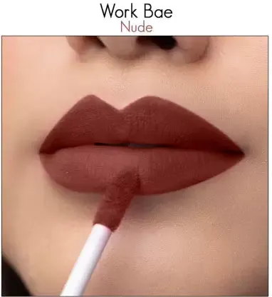 Nykaa All Day Matte Waterproof, Transfer Proof, 12H Liquid Lipstick 2.1ml