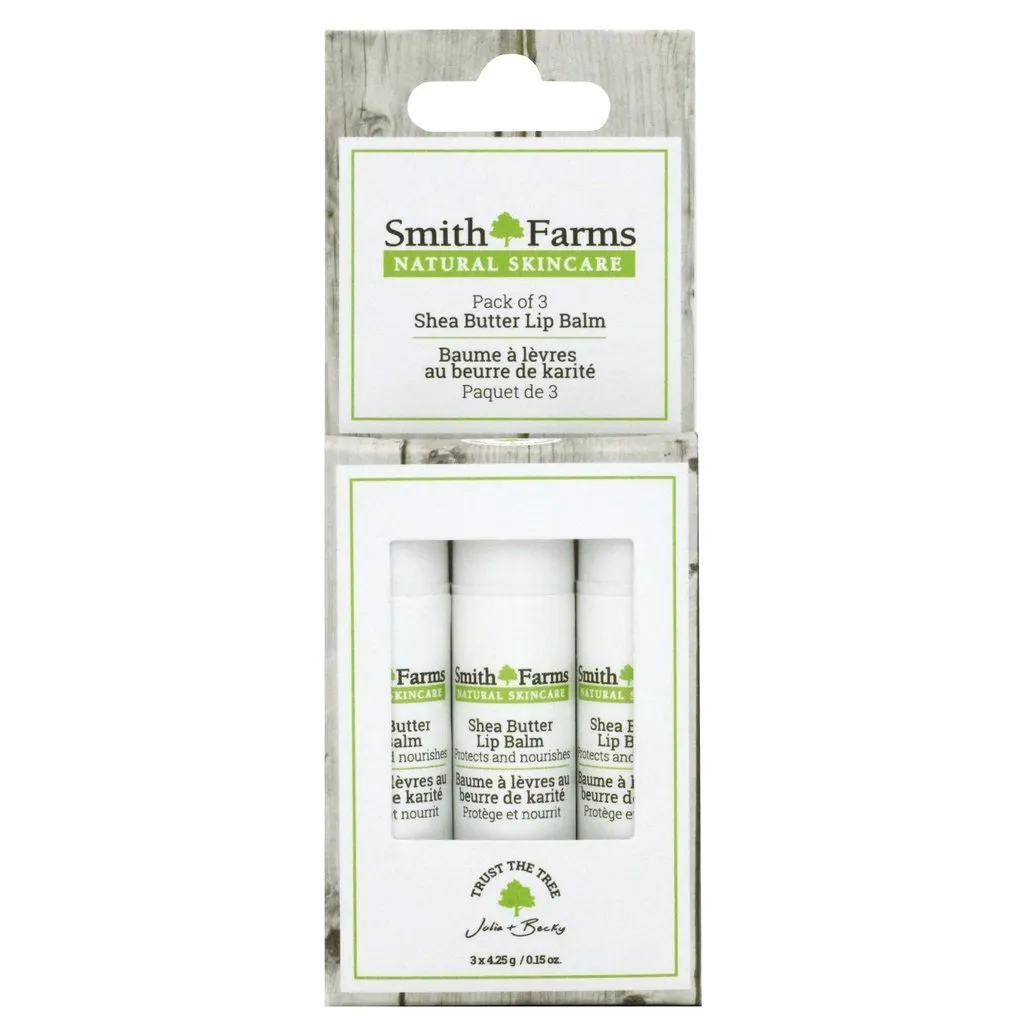 Pack of 3 Shea Butter Lip Balms
