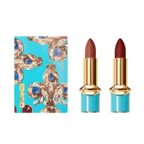 Pat McGrath Opulence MatteTrance Divine Duo Lipsticks Colour: Aquamarine: MatteTrance Guinevere and MatteTrance 1995