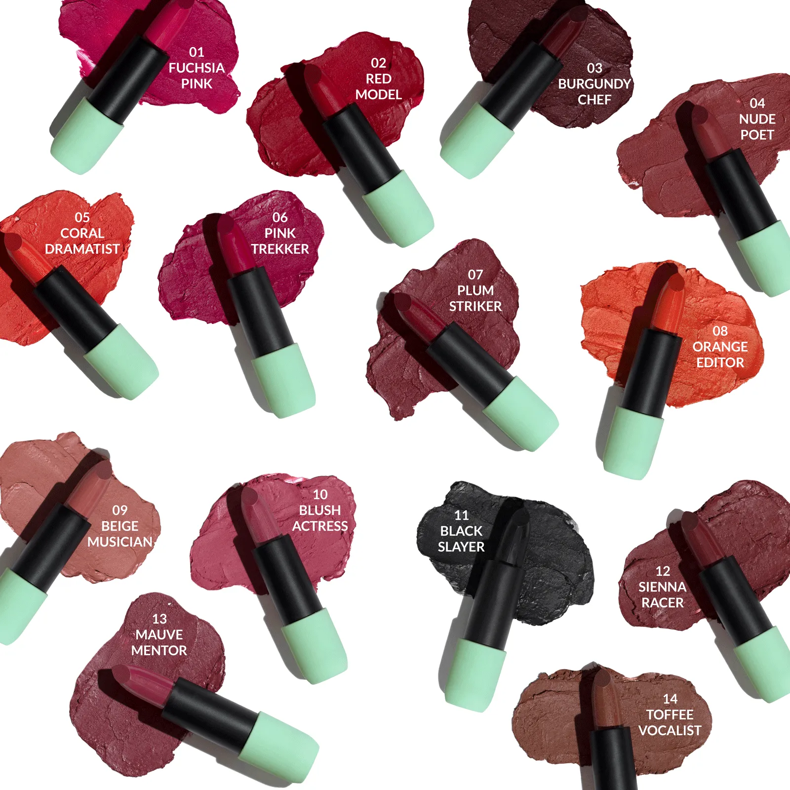 Satin Matte Lipstick Red Model 02 | ULTRA LIGHT & COMFORTABLE | ENRICHED WITH PLANT OILS