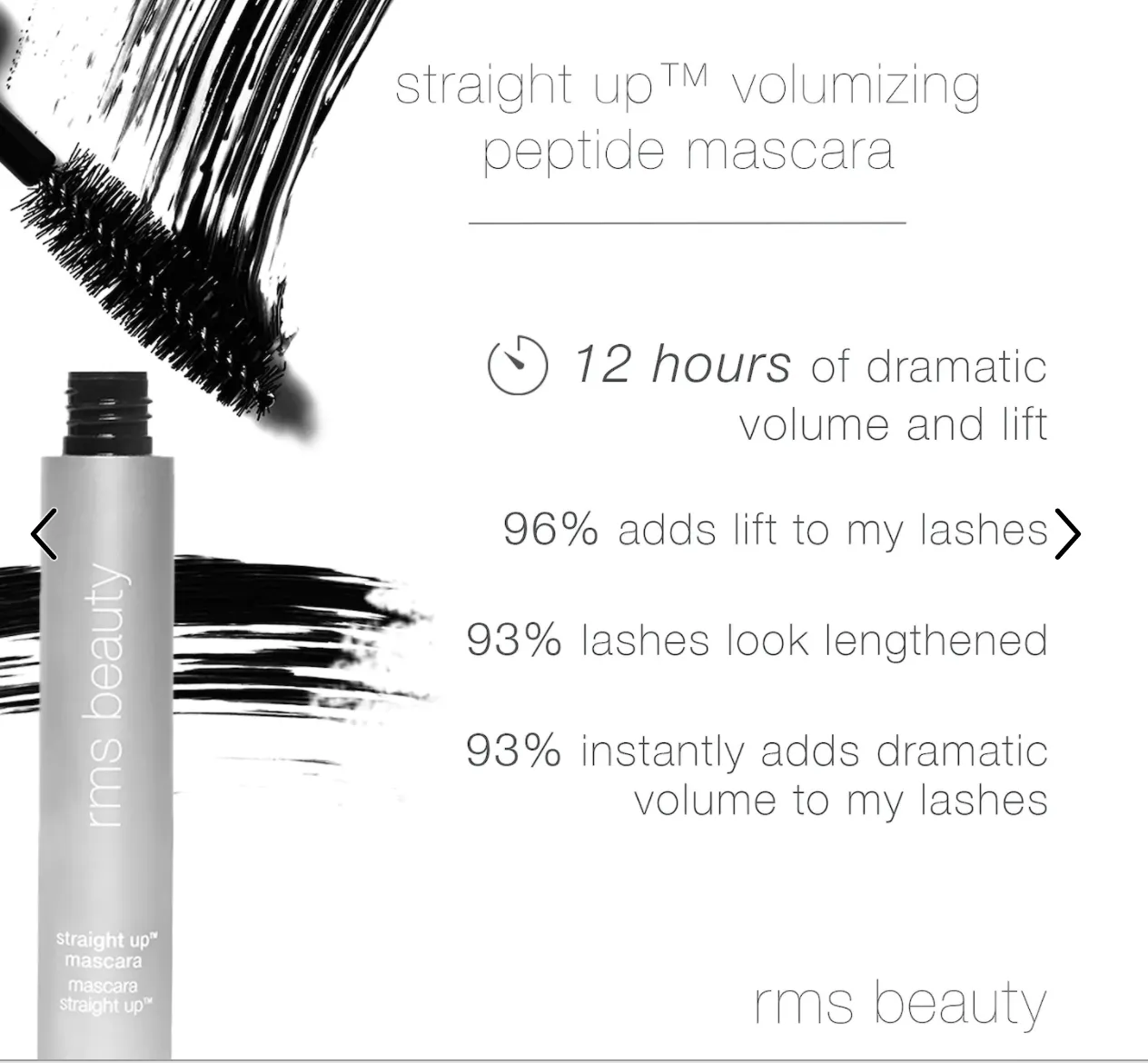 Straight Up Volumizing Peptide Mascara