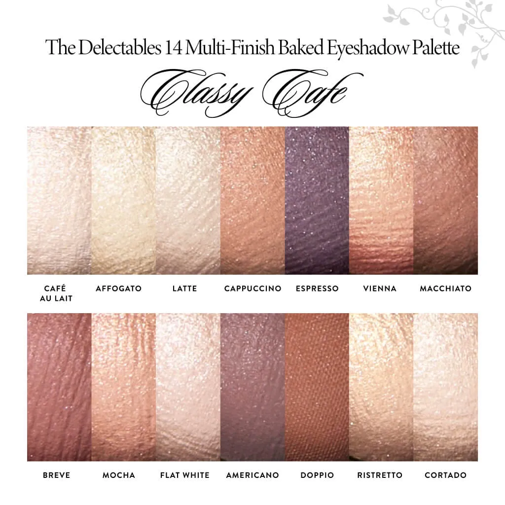 The Delectables 14 Multi-Finish Baked Eyeshadows, Classy Cafe